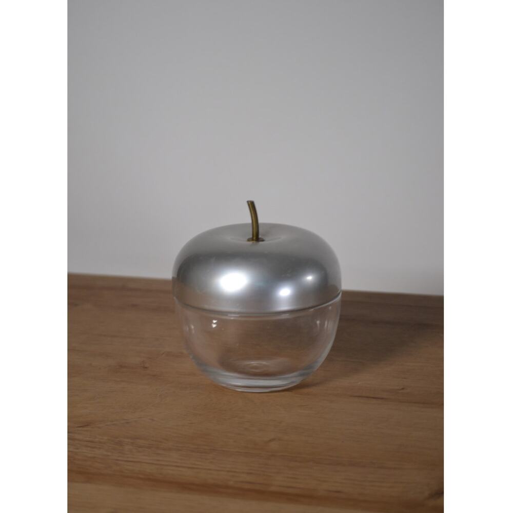 Jam Jar Apple rare Vintage Kensington Cortland Lurelle Guild Glass Brass c1938 - Picture 10 of 10